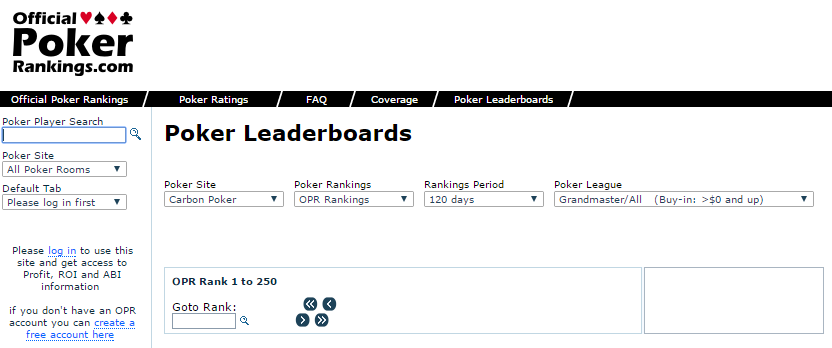 Official Poker Rankings1